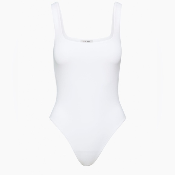 Aritzia Babaton white contour Squareneck bodysuit - Picture 1 of 7